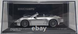 Porsche 911 992 Carrera 4S Cabriolet 2019 Silver 1/43 Minichamps 410069330 (17)