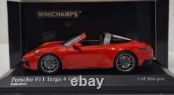 Porsche 911 (992) Targa 4 GTS 2021 Red 143 Minichamps 410061060 SUPERB! (7)