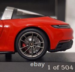 Porsche 911 (992) Targa 4 GTS 2021 Red 143 Minichamps 410061060 SUPERB! (7)