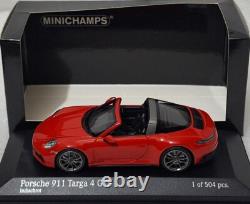 Porsche 911 (992) Targa 4 GTS 2021 Red 143 Minichamps 410061060 SUPERB! (7)