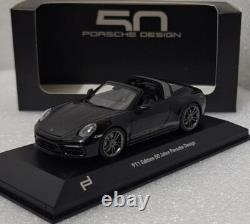 Porsche 911 992 Targa 4 GTS Black 50 Years Porsche Design 143 Minichamps WAP 9