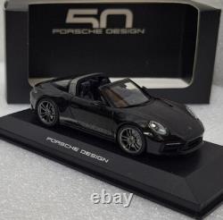 Porsche 911 992 Targa 4 GTS Black 50 Years Porsche Design 143 Minichamps WAP 9