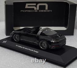 Porsche 911 992 Targa 4 GTS Black 50 Years Porsche Design 143 Minichamps WAP 9
