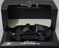 Porsche 911 992 Targa 4 GTS Black 50 Years Porsche Design 143 Minichamps WAP 9
