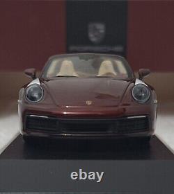 Porsche 911 (992) Targa 4S 2016 Heritage Edition Cherry Red Met 143 Minichamps