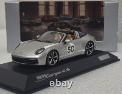 Porsche 911 (992) Targa 4S Heritage Edition #50 Silver 143 Spark WAP0209200NM7Z