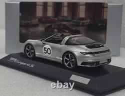 Porsche 911 (992) Targa 4S Heritage Edition #50 Silver 143 Spark WAP0209200NM7Z