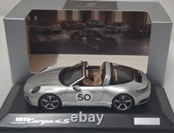 Porsche 911 (992) Targa 4S Heritage Edition #50 Silver 143 Spark WAP0209200NM7Z