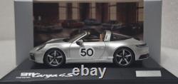Porsche 911 (992) Targa 4S Heritage Edition #50 Silver 143 Spark WAP0209200NM7Z