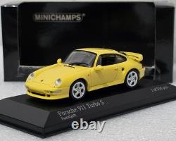 Porsche 911 (993) Turbo S 1998 Yellow 143 Mnichamps 430069270 SUPER RARE! (15)