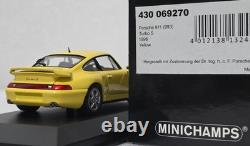 Porsche 911 (993) Turbo S 1998 Yellow 143 Mnichamps 430069270 SUPER RARE! (15)