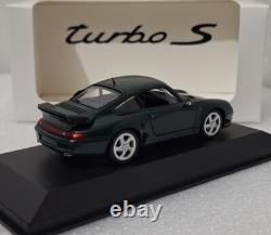 Porsche 911 993 Turbo S 3.6 1998 Brewster Green 1/43 Minichamps MAP 020 025 16