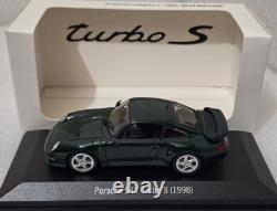 Porsche 911 993 Turbo S 3.6 1998 Brewster Green 1/43 Minichamps MAP 020 025 16