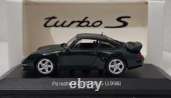 Porsche 911 993 Turbo S 3.6 1998 Brewster Green 1/43 Minichamps MAP 020 025 16