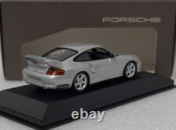 Porsche 911 996 GT2 2001 Silver 143 Minichamps WAP 020 073 11 Dealer Edition(6)