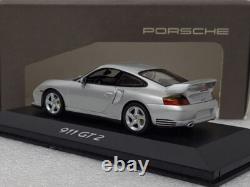 Porsche 911 996 GT2 2001 Silver 143 Minichamps WAP 020 073 11 Dealer Edition(6)