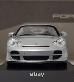 Porsche 911 996 GT2 2001 Silver 143 Minichamps WAP 020 073 11 Dealer Edition(6)