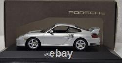 Porsche 911 996 GT2 2001 Silver 143 Minichamps WAP 020 073 11 Dealer Edition(6)