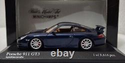 Porsche 911 (996) GT3 2003 Blue Met 143 Minichamps 400062021 SUPER RARE! (6)