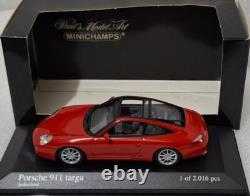 Porsche 911 (996) Targa 2001 Red 143 Minichamps 400061060 EXTREMELY RARE! (8)