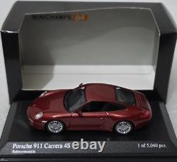 Porsche 911 (997. II) Carrera 4 S 2008 Red 164 Minichamps 640 066460 SUPER RARE