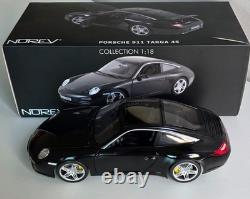 Porsche 911 (997. II) Carrera 4S 2009 Basalte Black 118 Norev 187558 RARE