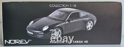 Porsche 911 (997. II) Carrera 4S 2009 Basalte Black 118 Norev 187558 RARE