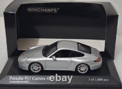 Porsche 911 (997. II) Carrera 4S 2009 Silver 143 Minichamps 400066421 RARE! (7)
