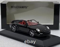 Porsche 911 (997) Turbo 2007 Cabriolet Black 143 Minichamps 400065230 RARE! (4)