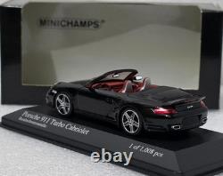 Porsche 911 (997) Turbo 2007 Cabriolet Black 143 Minichamps 400065230 RARE! (4)
