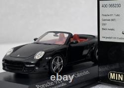 Porsche 911 (997) Turbo 2007 Cabriolet Black 143 Minichamps 400065230 RARE! (4)