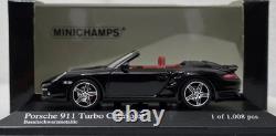 Porsche 911 (997) Turbo 2007 Cabriolet Black 143 Minichamps 400065230 RARE! (4)