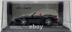 Porsche 911 (997) Turbo 2007 Cabriolet Black 143 Minichamps 400065230 RARE! (4)