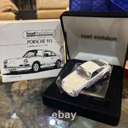 Porsche 911 Carrera 1973 Model Car DieCast 1/43 VINTAGE NEW IN BOX white Red Car