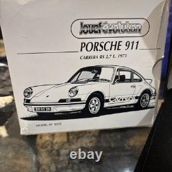 Porsche 911 Carrera 1973 Model Car DieCast 1/43 VINTAGE NEW IN BOX white Red Car