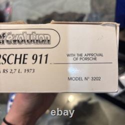 Porsche 911 Carrera 1973 Model Car DieCast 1/43 VINTAGE NEW IN BOX white Red Car