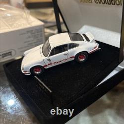 Porsche 911 Carrera 1973 Model Car DieCast 1/43 VINTAGE NEW IN BOX white Red Car