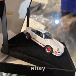 Porsche 911 Carrera 1973 Model Car DieCast 1/43 VINTAGE NEW IN BOX white Red Car