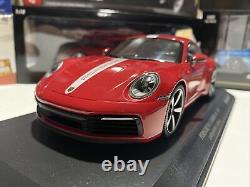 Porsche 911 Carrera 4S 2019 red in 1/18 scale by Minichamps New 1 of 600