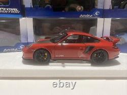 Porsche 911 GT2 RS Red Carbon Fiber 1/18 Scale Minichamps Limited 1 of 504 pcs