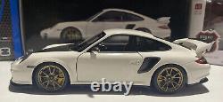 Porsche 911 GT2 RS White/GOLD 1/18 Scale Minichamps Limited 1 of 504 pcs