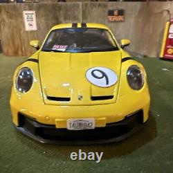 Porsche 911 GT3 RS 4.0 (Yellow) Barn Find Cars 118 DIECAST Race Ready