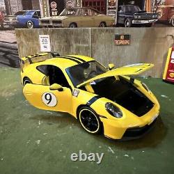 Porsche 911 GT3 RS 4.0 (Yellow) Barn Find Cars 118 DIECAST Race Ready