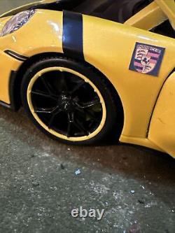 Porsche 911 GT3 RS 4.0 (Yellow) Barn Find Cars 118 DIECAST Race Ready