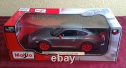 Porsche 911 GT3 RS Darkgray and Red Special Edition Maisto 118