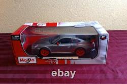 Porsche 911 GT3 RS Darkgray and Red Special Edition Maisto 118