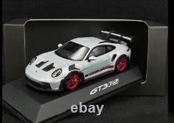 Porsche 911 GT3 RS Type 992 2023 Ice Gray/ Red Stripes 143 Spark