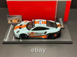 Porsche 911 GT3 RSR 991 24h of Le Mans 2018 #86 Gulf Livery 1/18 Scale IXO