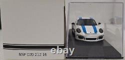 Porsche 911 R 991 White + Blue Stripes Edition Porsche Platz 12.2016 143 Spark