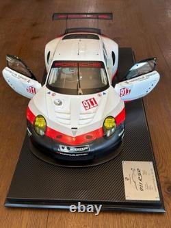 Porsche 911 RSR 18 Official Model Ltd Edition 20/50 Display Case & Plaque RARE